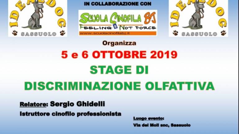 Stage “Discriminazione olfattiva”