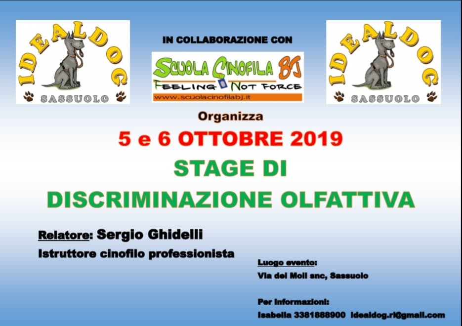 Stage “Discriminazione olfattiva”
