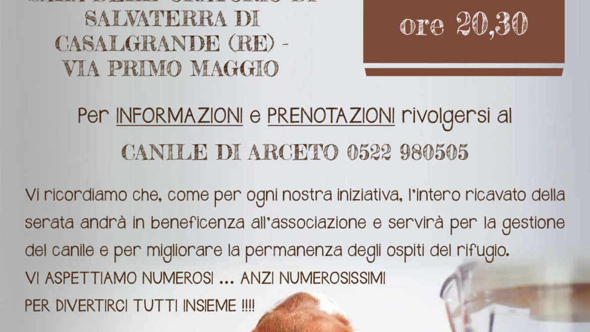 Cena Pro-Canile