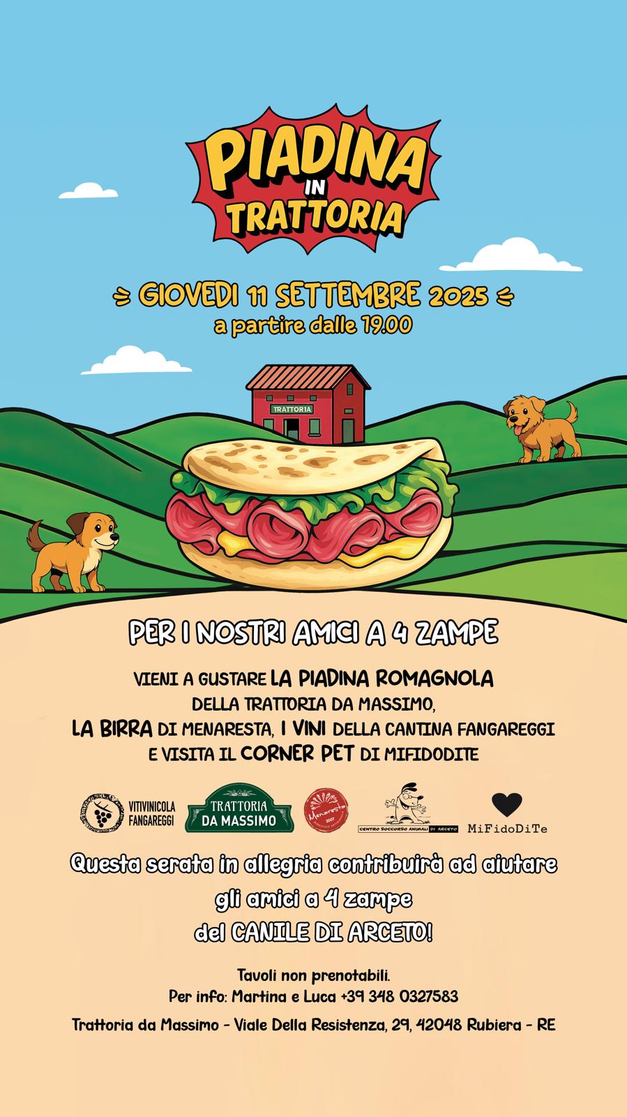 PIADINA IN TRATTORIA 2025